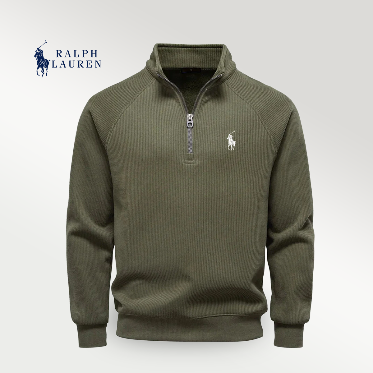 Premium Thermal Cotton Zip Sweater